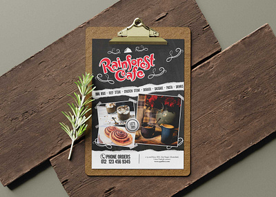 Rain Forest Cafe Menu Template Design 2020 design free free mockup latest mockup new premium psd mockup