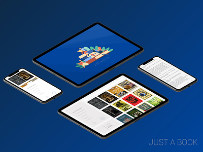 Just a book app design book reader book reading concept design figma
