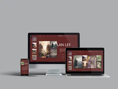 Alan Lee Microsite design typography ui ux web website xd