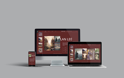 Alan Lee Microsite design typography ui ux web website xd