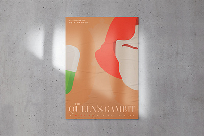 Queen's Gambit - Poster design chess design gambit illustration poster design queens typography