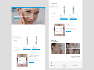 Website design concept | La Roche Posay e commerce