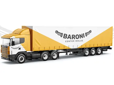 BARONI CENTER MOLAS - Logo brand branding design illustration logo logo design mockup truck