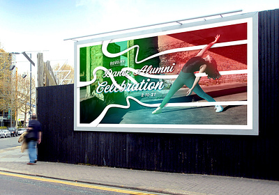 USM Dance Alumni Celebration alumni billboard celebration colors freedom illustrator mockup movement photoshop waves