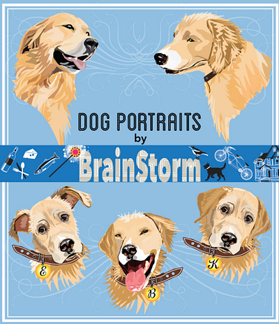 Marketing | Poster | Flyer | Social Media Promo animals illustrated digital art dogs graphicdesign marketing poster art social media typography