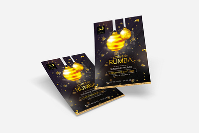 Flyer Soirée Rumba branding design illustration