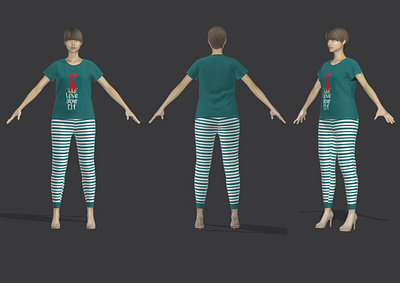 Sleepwear 3d apparealdesign design fashion design flatdesign illustration illustrator nightwear pattern design sleepwear summer technicaldesig