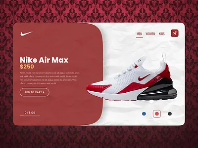 Nike Product Page Design branding easy minimal minimalist modern nike nike air nike air max nike shoes nikeair shoes app shoes design simple ui uidesign unique ux web webpage website