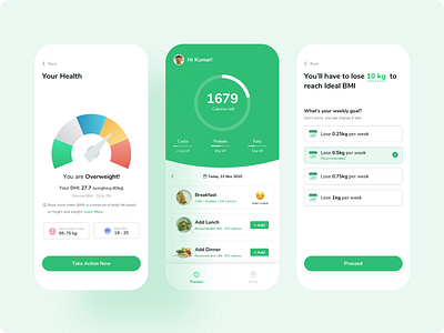 Calorie Tracker app dailyui design flat icon illustrator typography ui uiux ux