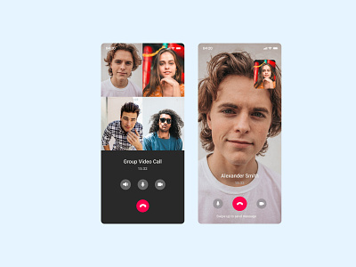 Video Calling WepayChat app app design application call chat clean design design app figma ios app ios app design messenger mobile social ui ux uxui videocall