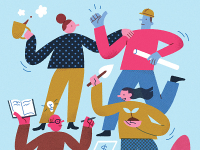 Report Illustrations bold book illustration colourful design editorial hand drawn illustration pattern texture