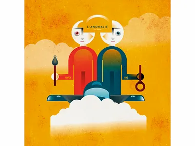 L’anomalie anomalie book design flat geometric design illustration minimal procreate vector vectorart vectorillustrator