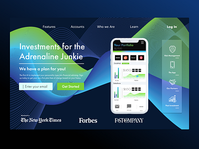 FinTech Desktop c4d design ui vector website