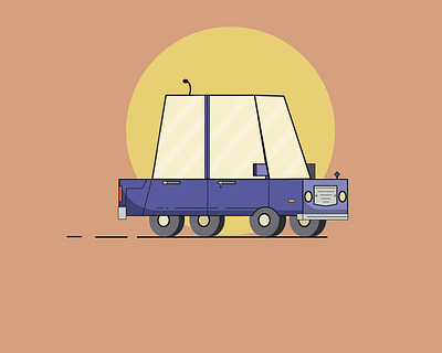 zazozaa(car) car cartoon color flat design flat design flat illustration glass illustrations illustrator motion sun vector vector illustration vectorart wheels
