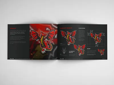 Mount Holly Brand Guide branding dragon identity branding identity design illustration logo mascot vector