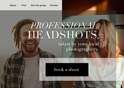 Design 18: Professional Headshots 30daychallenge 30daysofwebdesign dailydesignchallenge design uidesign webdesign