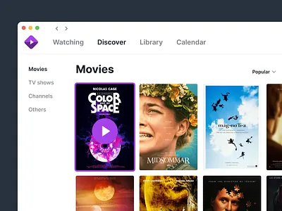Stremio Redesign Light app dark design desktop discover film films library mode movie movies play poster posters redesign stream stremio watch webapp
