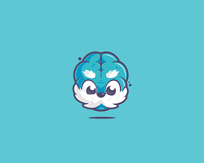 Trivia Brain brain character character design flat flat design logo mascot mascot character trivia vector