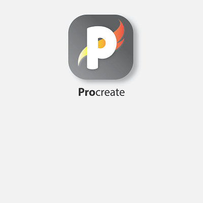 Procreate App Icon Redesign app branding design flat getcreativewithprocreate icon logo minimal procreate procreateredesign