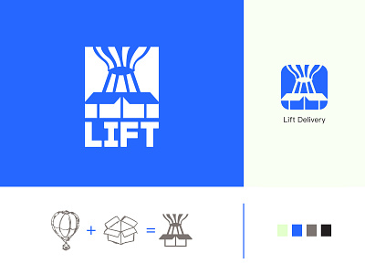 Hot Air Balloon Logo | Lift | DLC02 dailylogochallenge delivery hotairballon logo logodlc