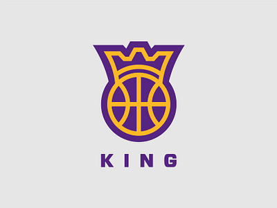 KING OF HOOPS branding design graphic design graphic design icon king james lakers logo logo mark mark vector