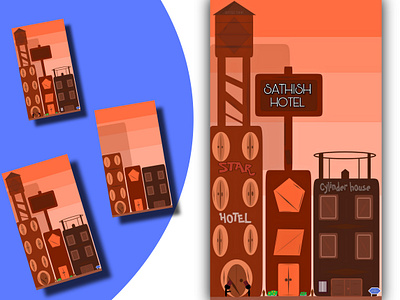 MOBILE ILLUSTRATION,YA I OWNED THE BUILDINGS branding building design building icon buildings drawingart drawings graphic design illustration illustration art typography ui ux vector