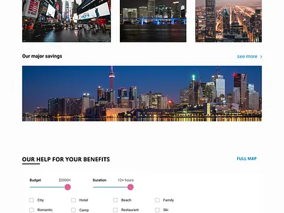 TRAVELER'S PATH Travel Agency Landing Page UI/UX Design on figma 2020 agency booking car design figma design landing page modern online plane rental template ticket travel website