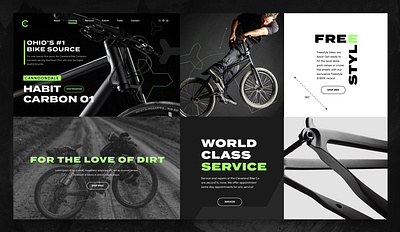 Cleveland Bike Co. Mashup branding design logo ui ux website