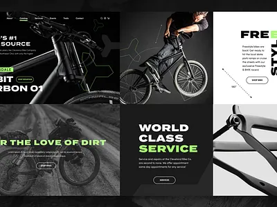 Cleveland Bike Co. Mashup branding design logo ui ux website