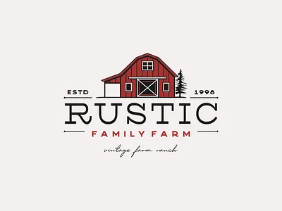 Farm, Ranch, Barn Logo agriculture antique architecture barn building classic clean country farm gold harvest home house line line art logotype ranch retro vintage wedding