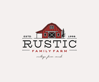 Farm, Ranch, Barn Logo agriculture antique architecture barn building classic clean country farm gold harvest home house line line art logotype ranch retro vintage wedding