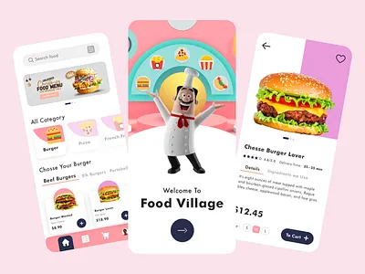 Food Delivery - Mobile App app app design clean clean ui delivery app food food app food delivery food delivery app food delivery application food delivery service mobile app mobile design mobile ui ui ui design uidesign ux ux design uxdesign