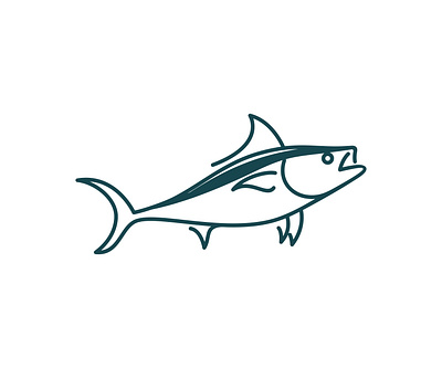 Fish animal fish japanese logo restaurant sushi tuna