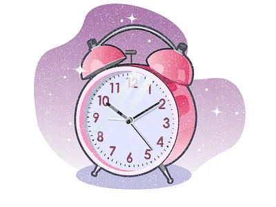 alarm clock alarmclock gradient illustration vector