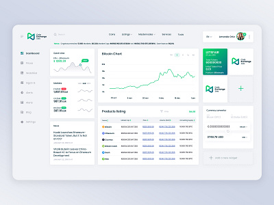 Crypto Dashboard blockchain brasov crypto crypto exchange cryptobranding cryptocurrency dashboard ui romania