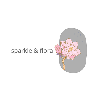 sparkle and flora branding greeting logo special typography ux