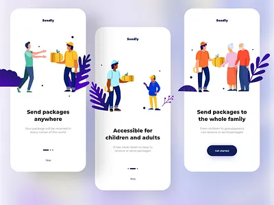 Delivery Onboarding App app app design creative delivery design app designer illustration illustrations mobile mobile app mobile app design mobile design mobile ui onboard onboarding ui ui ux ui design ux ux design