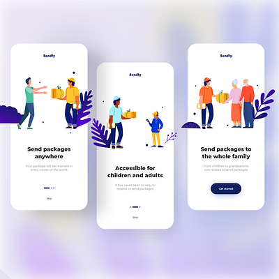 Delivery Onboarding App app app design creative delivery design app designer illustration illustrations mobile mobile app mobile app design mobile design mobile ui onboard onboarding ui ui ux ui design ux ux design