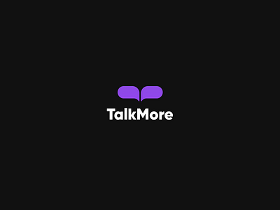 Talk more logo icon illustration logo