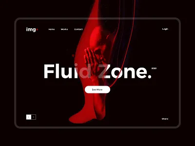 Web Concept Design black branding color cool design fashion flow fluid people red ui ux web