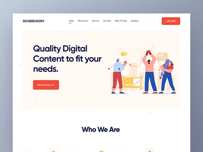 Digital Agency Website agency agency landing page agency website app design clean ui creative agency design digital agency illustration landing page landing page design minimal product design redesign typography ui web web design website website design