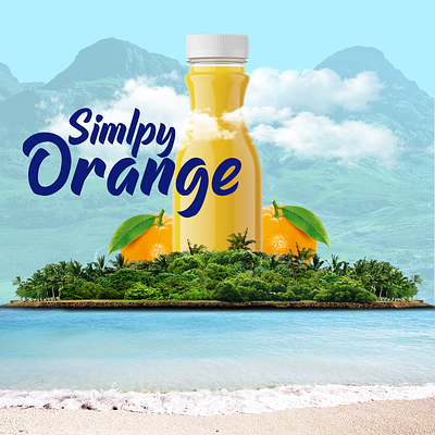 Orange Juice Social Media Manipulation design food and drink juices manipulation photoshop product design social media design