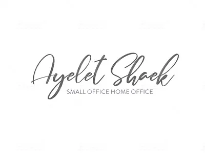 Ayelet Shaek brand identity feminine design logo signature logo simple