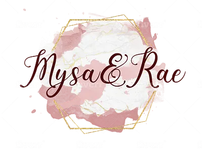 Mysa and Rae brand identity feminine logo logo signature logo watercolor