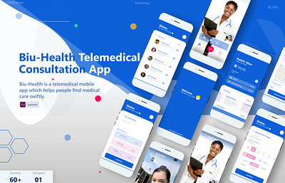 Biu-Health Telemedical Consultancy services figmadesign health care medical app mobile ui pharmacy logo telemedicine ui ux ui ux design video call webdesign