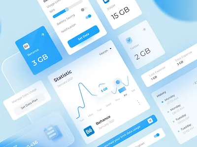 Network App Manager Component android android app app application design design app iphone app mobile network ui ux