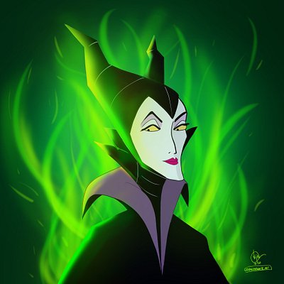 Maleficent digital digital art digital illustration digital painting illustration painting photoshop photoshop art portrait