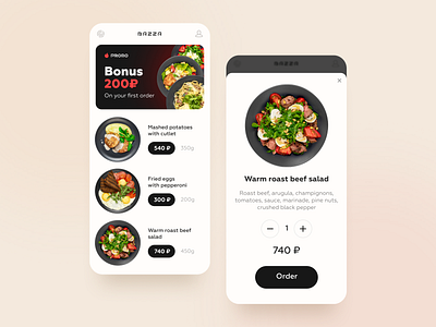 Food delivery app app delivery design flat food minimal ui ux