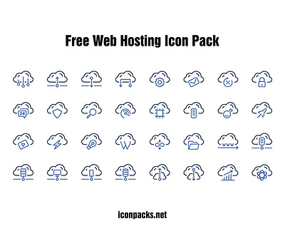 Free Icons - Web Hosting Icon Pack free resources hosting icon pack icon set icons png icons svg icons