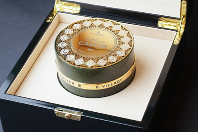 Almas Caviar packaging caviar food package packaging design